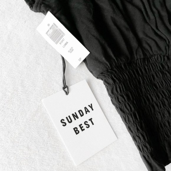 Sunday Best NWT Smocked Crop top - Picture 3 of 6